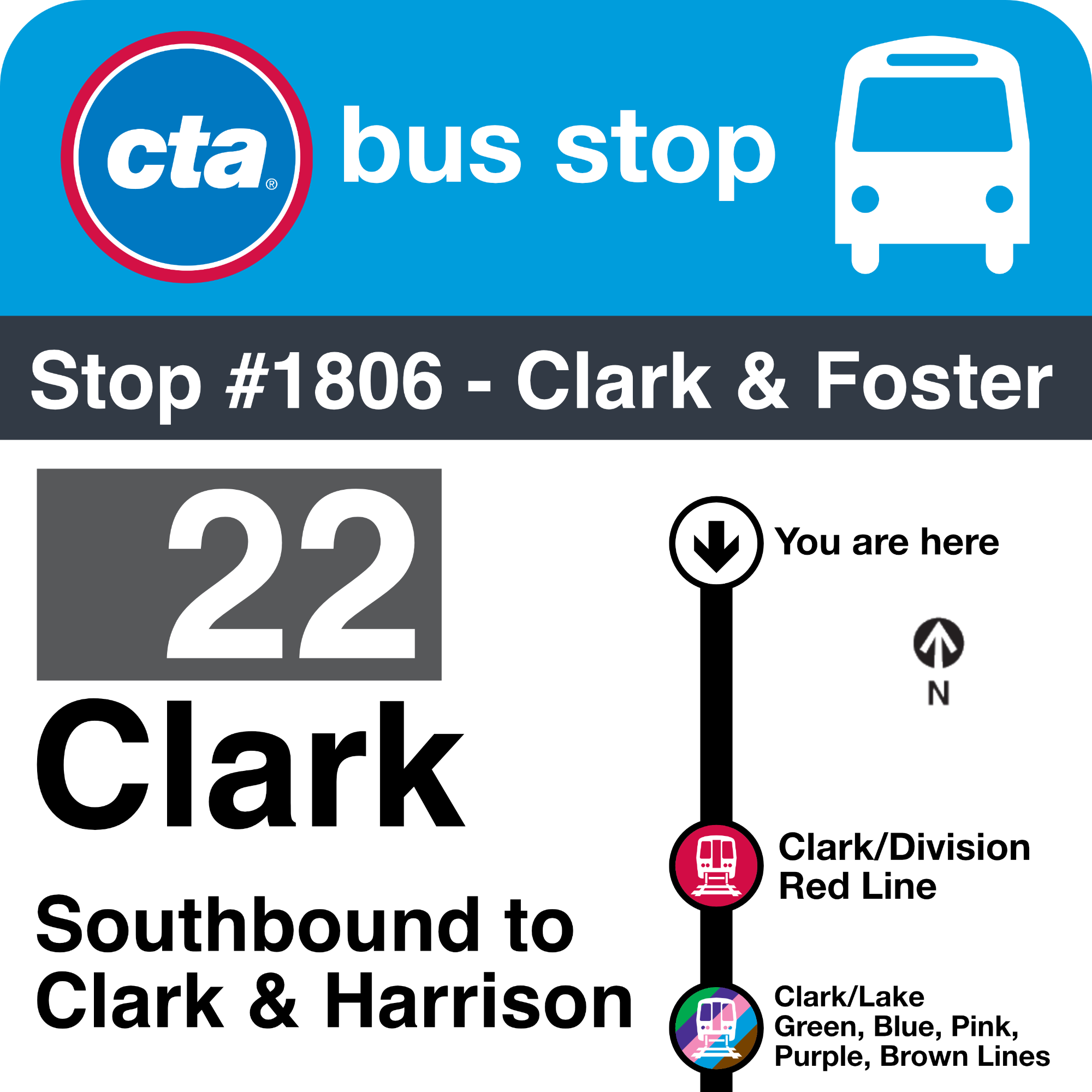 CTA Bus Sign